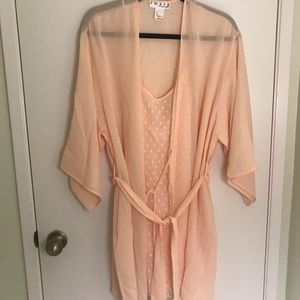 Robe with Chemise Lingerie set